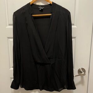 Theory Black Silk Women's Blouse Size M